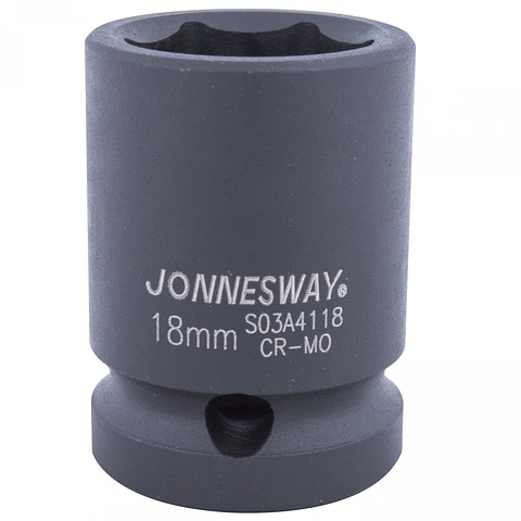 Dado de impacto Jonnesway — cuadrante 1/2" 18 mm S03A4118