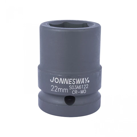 Dado de impacto Jonnesway — cuadrante 3/4" de 22mm S03A6122