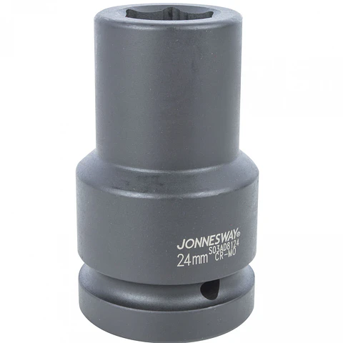 Dado de impacto largo Jonnesway — cuadrante 1" 24mm