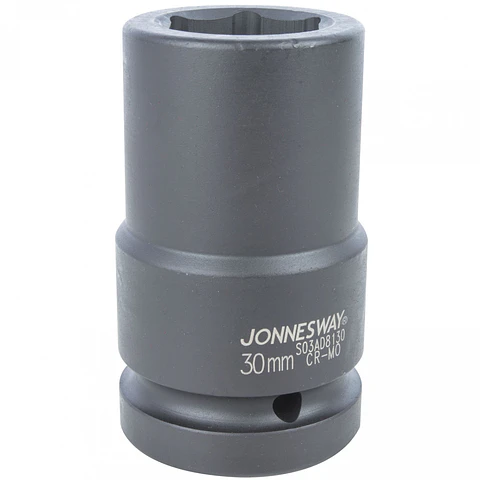 Dado de impacto largo Jonnesway — cuadrante 1" 30mm