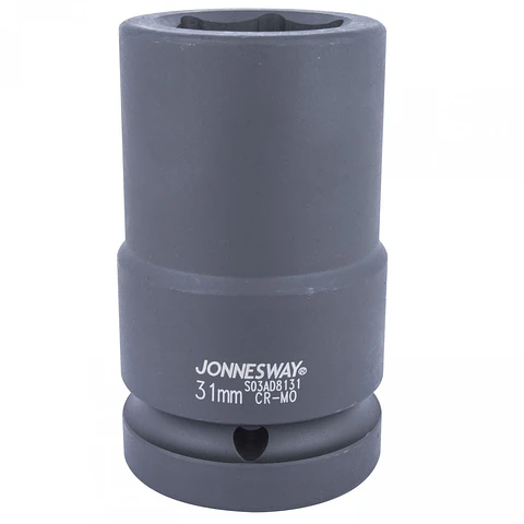 Dado de impacto largo Jonnesway — cuadrante 1" 31mm