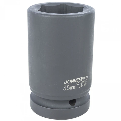 Dado de impacto largo Jonnesway — cuadrante 1" 35mm