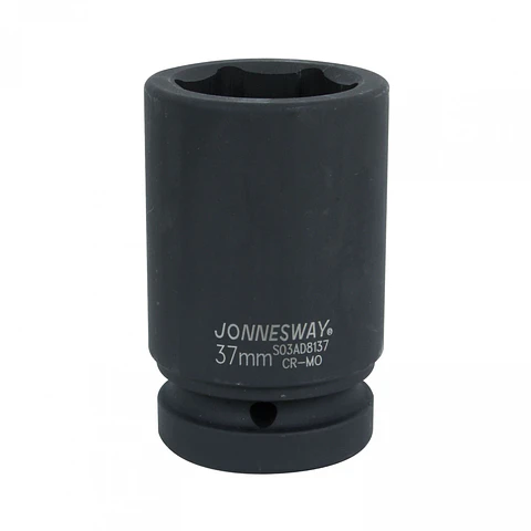 Dado de impacto largo Jonnesway — cuadrante 1" 37mm