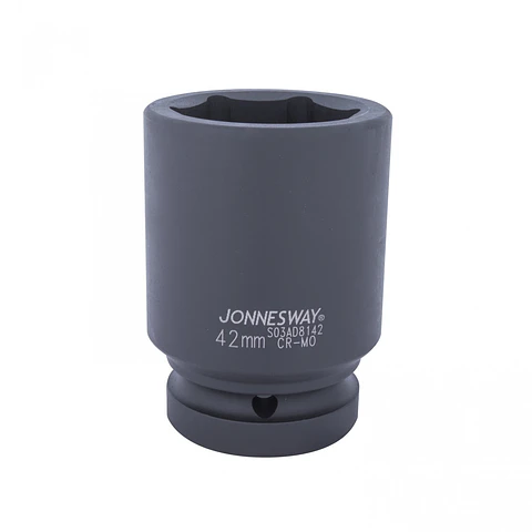 Dado de impacto largo Jonnesway — cuadrante 1" 42mm