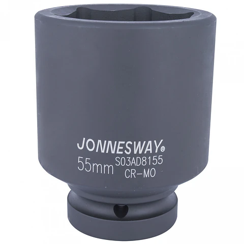 Dado de impacto largo Jonnesway — cuadrante 1" 55mm