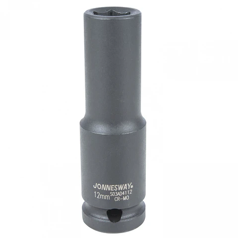 Dado de impacto largo Jonnesway — cuadrante 1/2" de 12mm