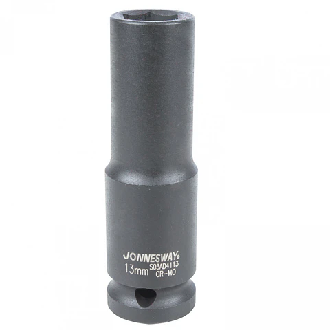 Dado de impacto largo Jonnesway — cuadrante 1/2" de 13mm