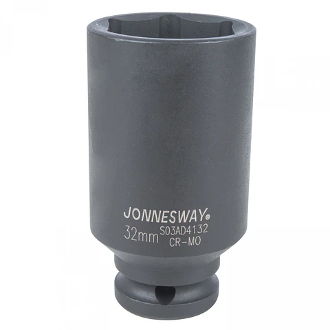 Dado de impacto largo Jonnesway — cuadrante 1/2" de 32mm