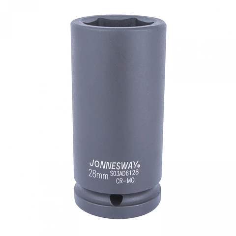 Dado impacto largo Jonnesway — cuadrante 3/4" 28mm S03AD6128