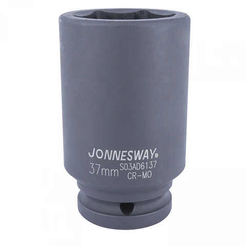 Dado impacto largo Jonnesway — cuadrante 3/4" 37mm S03AD6137