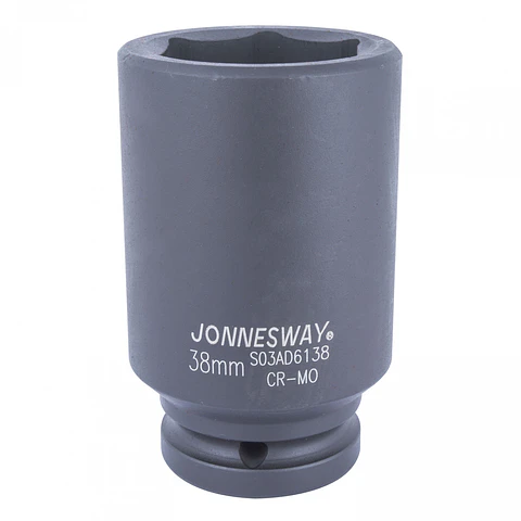 Dado impacto largo Jonnesway — cuadrante 3/4" 38mm S03AD6138