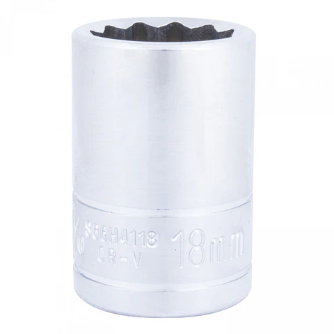 Dado cuadrante 1/2" poligonal 18mm Jonnesway S66H4118