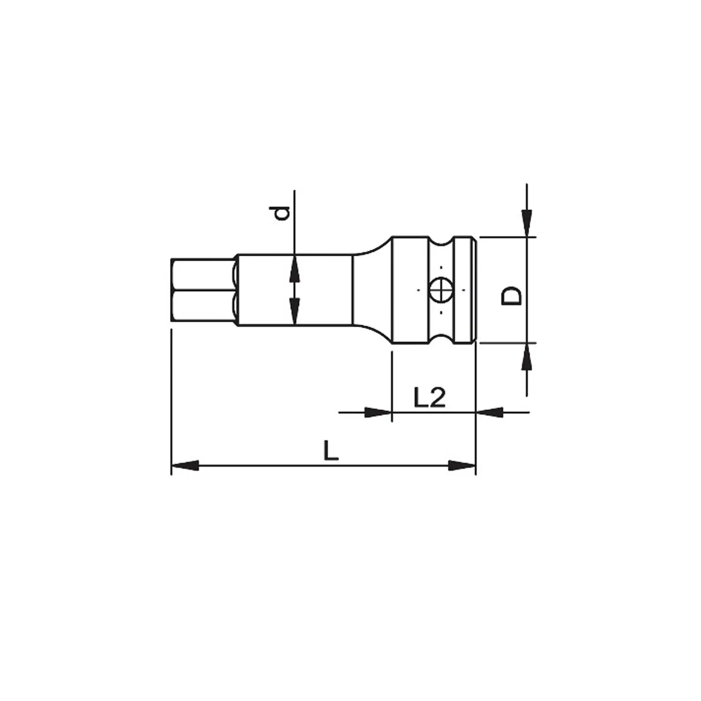 Dado torx cuadrante 1/2