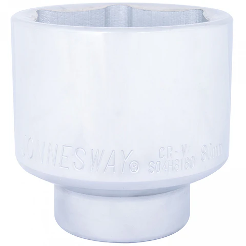 Dado cuadrante 1" hexagonal 80 mm Jonnesway S04H8180