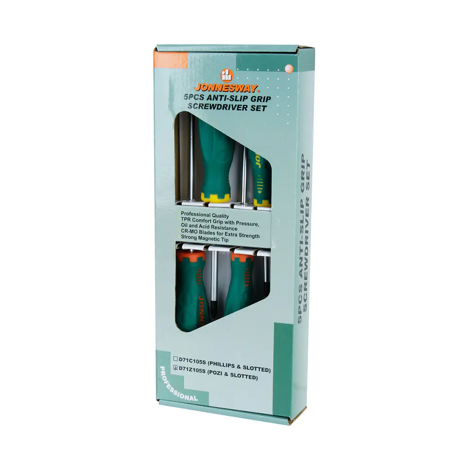 Juego destornilladores pozidrive 5 piezas Jonnesway D71Z105S 5