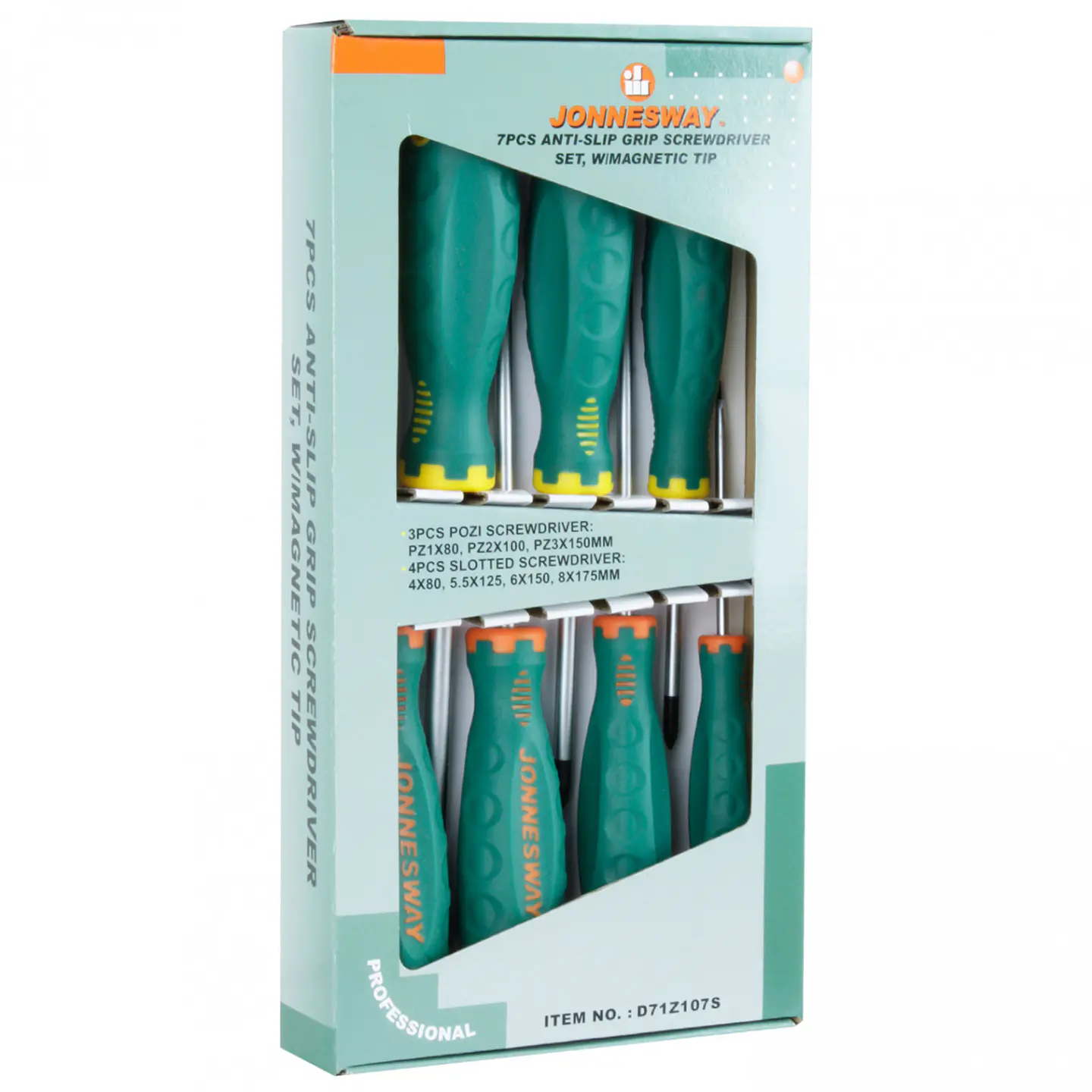 Juego destornilladores pozidrive 7 piezas Jonnesway D71Z107S 5