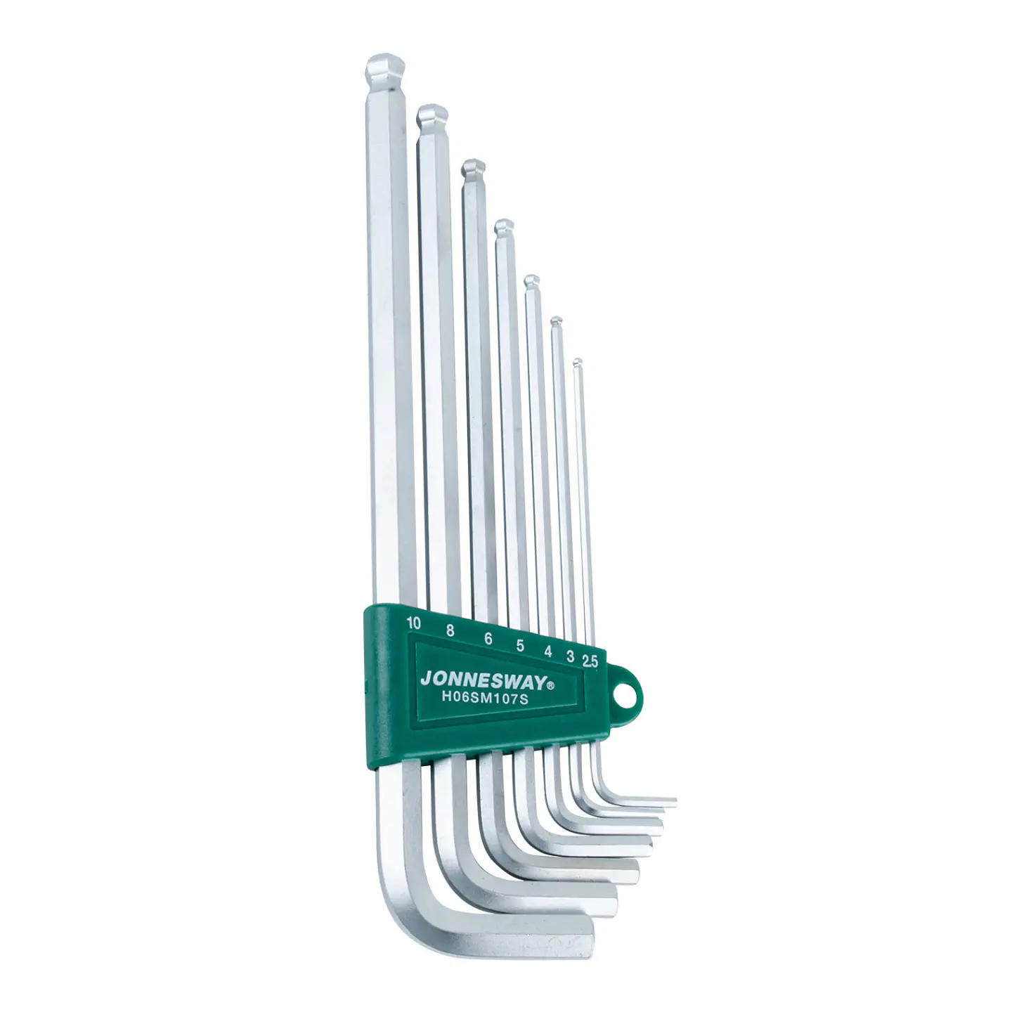 Juego de llaves hexagonales punta bola 7 pcs Jonnesway H06SM107S 1