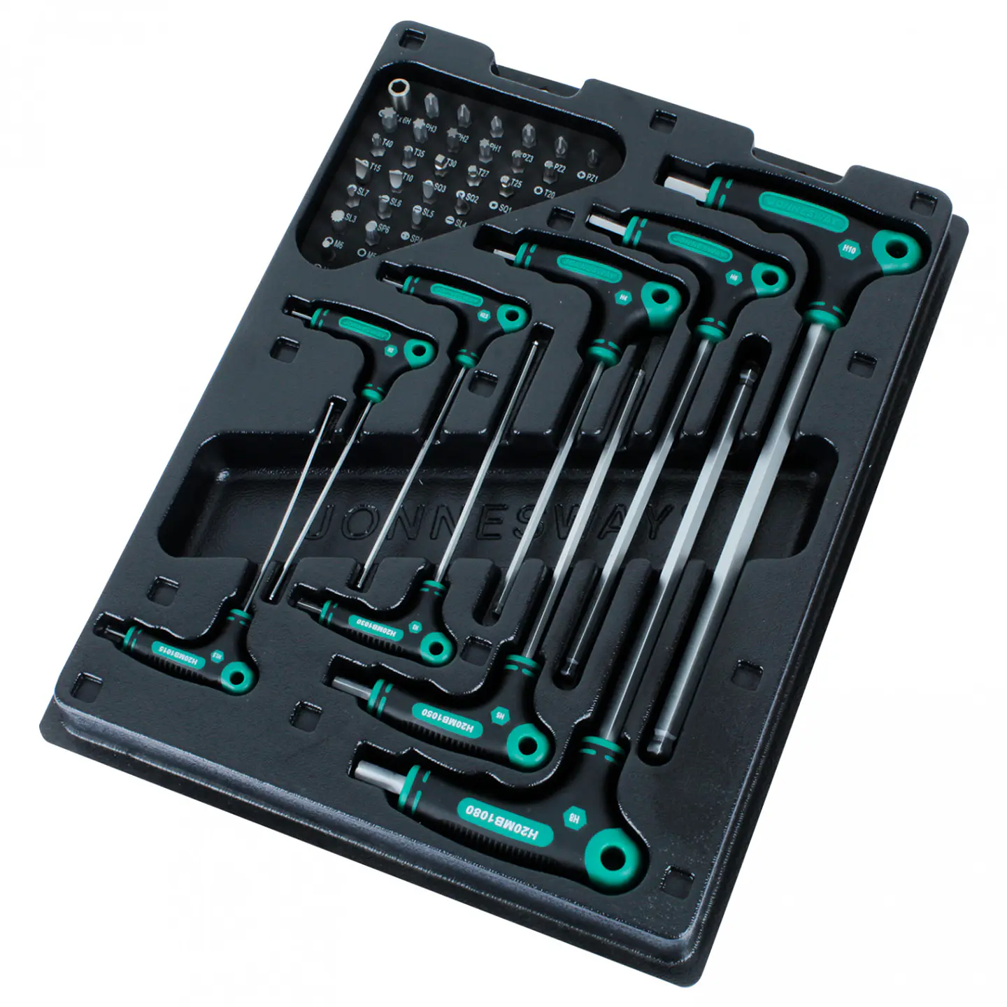 Juego de llaves hexagonales punta bola 9 pcs Jonnesway H20MB1037S 2