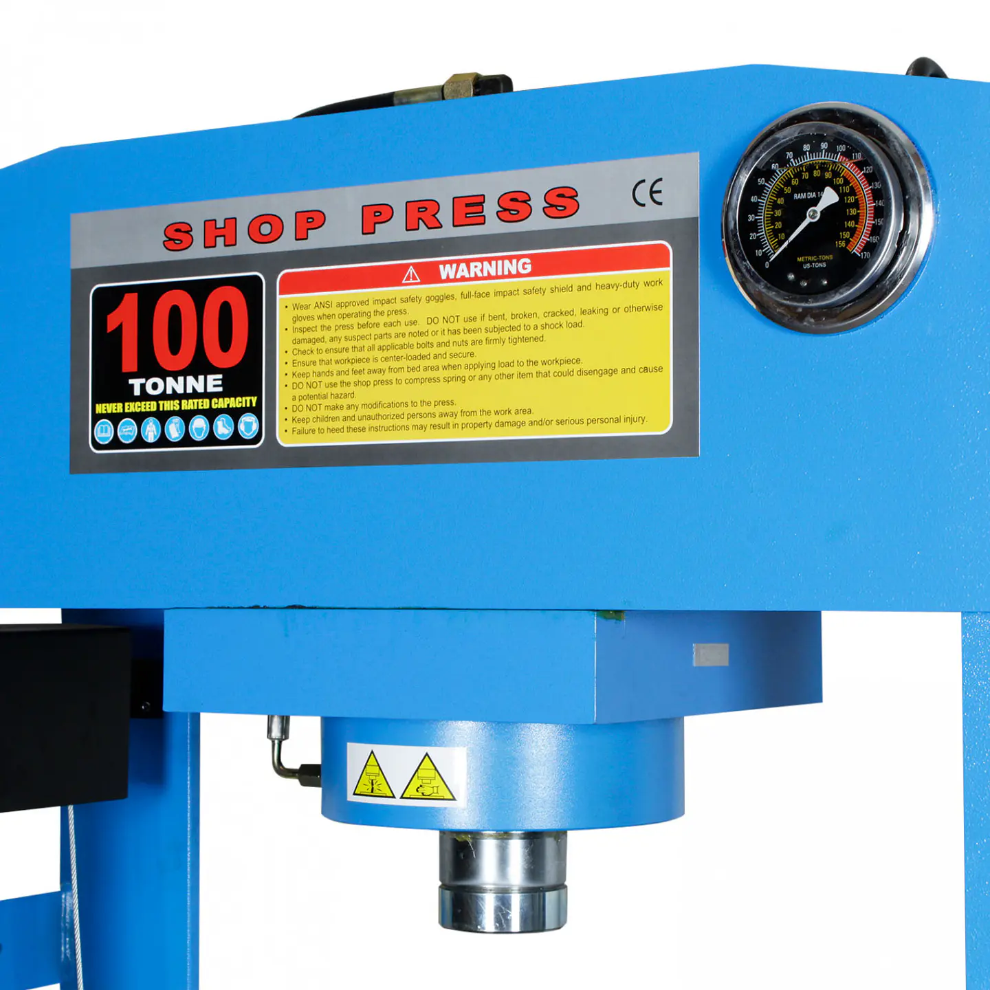 Prensa hidroneumática Handijack HJ0813CE, 100 toneladas 5