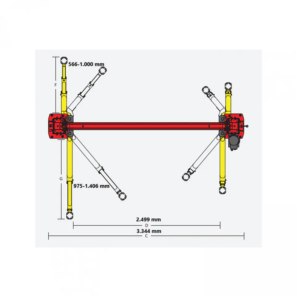 Elevador de 2 columnas Challenger Lift VLE10, 4.500 kg 3