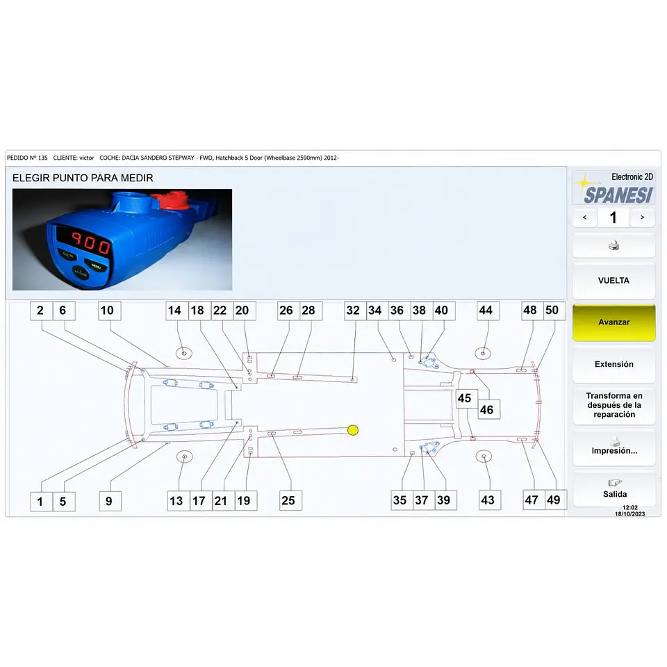 Medidor electrónico digital Martech Car SP100705 2