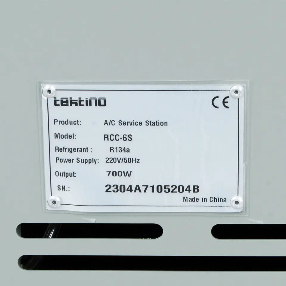 Equipo de recarga y reciclado de aire acondicionado Tektino RCC-6S 16