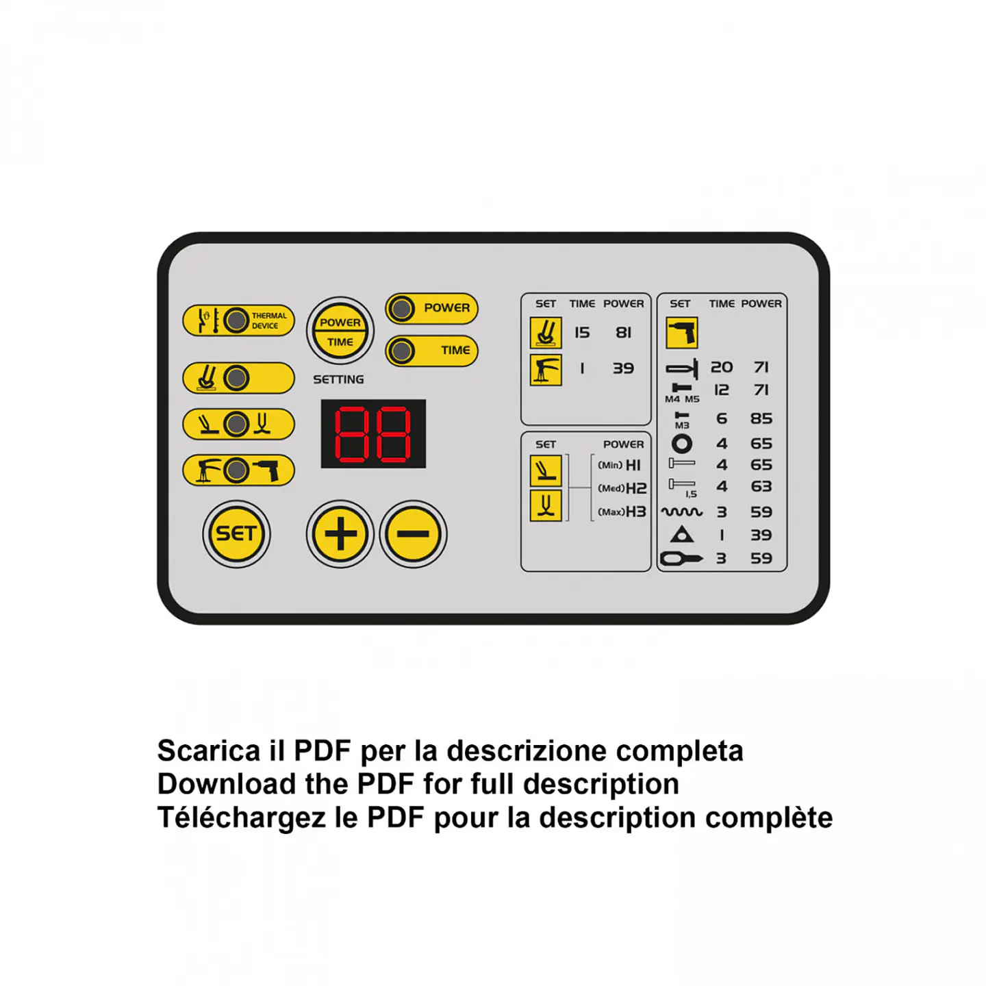 Desabollador mini spotter Deca SW 28 16