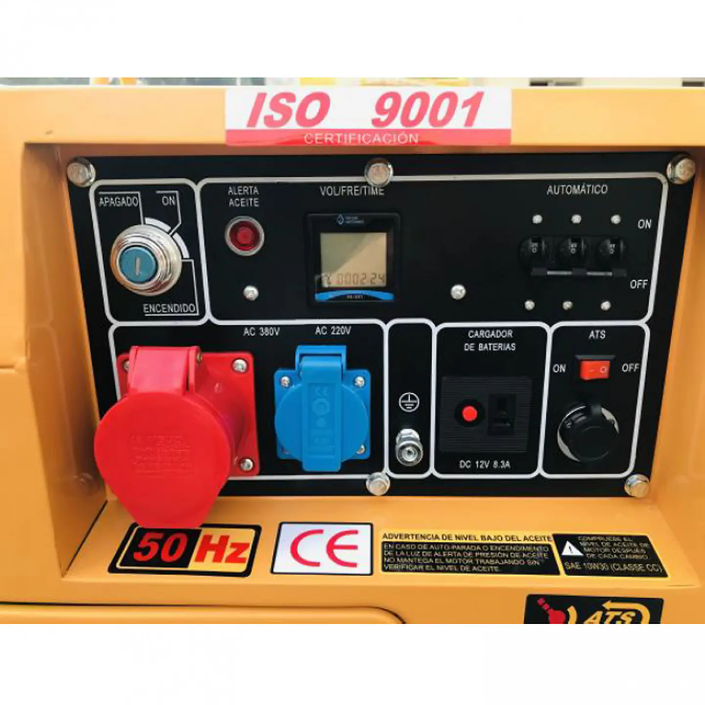 Generador diésel trifásico SDS Power SDG6500S3, 5 kW máximos y 380 V 7