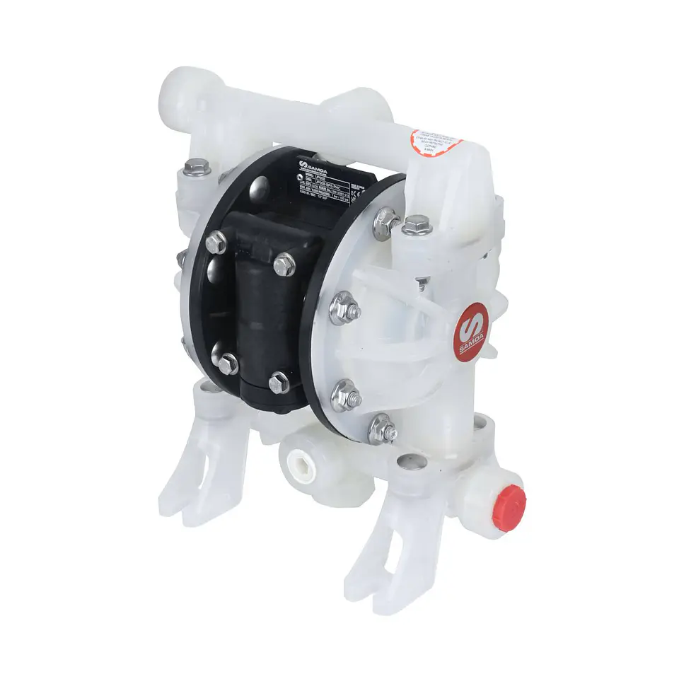 Bomba neumática de doble membrana Samoa UP05B-BPS-PHC, 1/2 pulgada 4