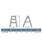 Escalera profesional fibra de vidrio 1,56 m JK-1505B Everest - Miniatura 2
