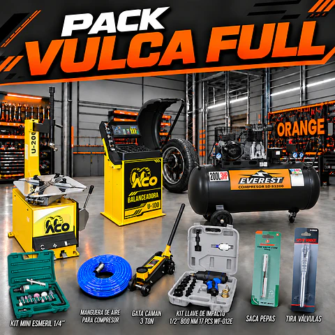 Pack VULCA full – equipamiento completo para vulcanización