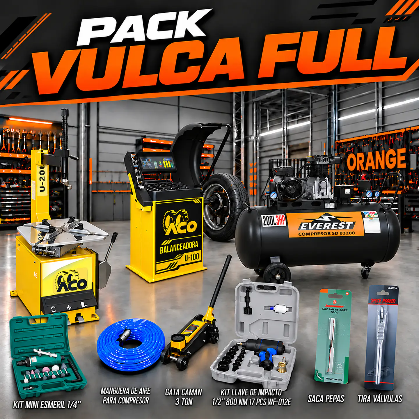 Pack VULCA full – equipamiento completo para vulcanización 1