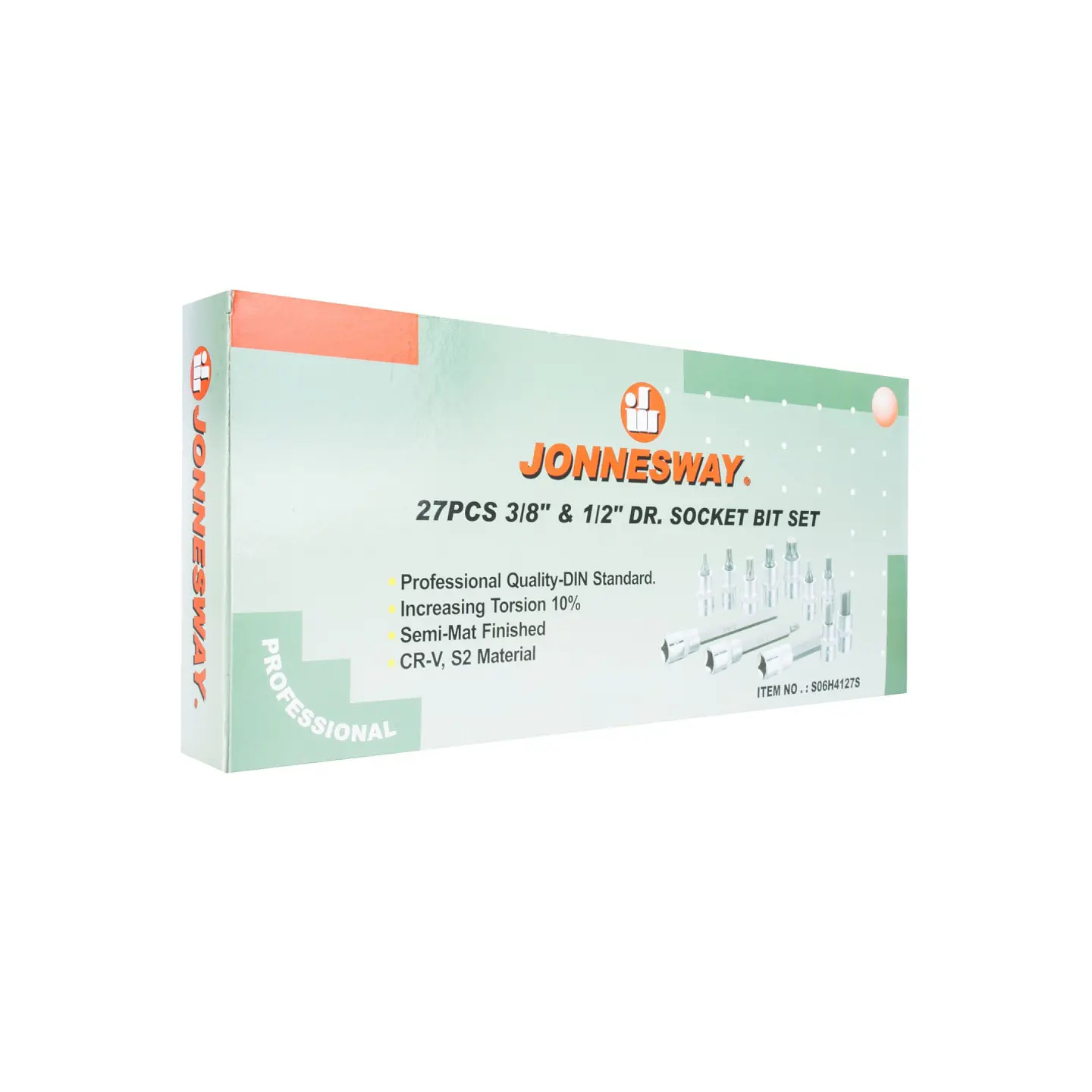 Juego de dados y puntas Jonnesway S06H4127S – 27 piezas 2