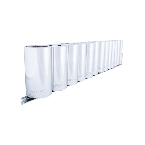 Juego de dados largos Jonnesway S05HD4113S – 1/2", 13 piezas