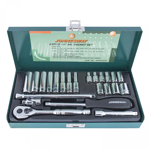Juego de dados Jonnesway S05H2223S – 1/4", 23 piezas en pulgadas