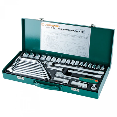 Juego de dados combinados Jonnesway S04H3536S – 3/8", 36 piezas