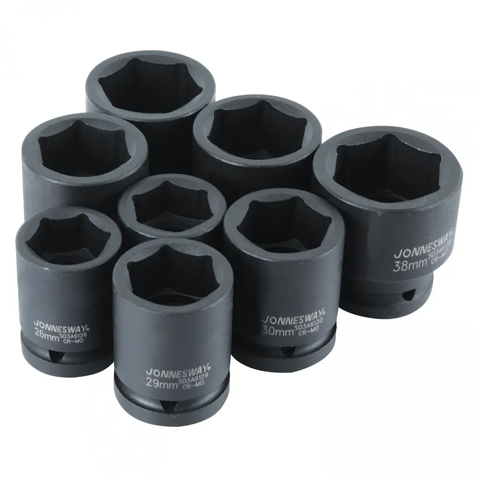 Juego de dados de impacto Jonnesway S03A6108S – 3/4