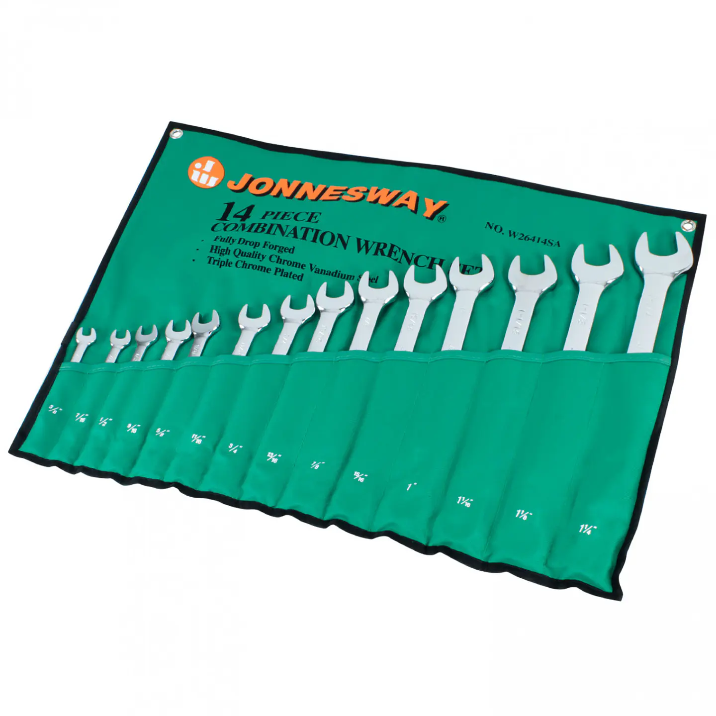 Juego de llaves punta corona Jonnesway W26414S – 14 piezas en pulgadas 1