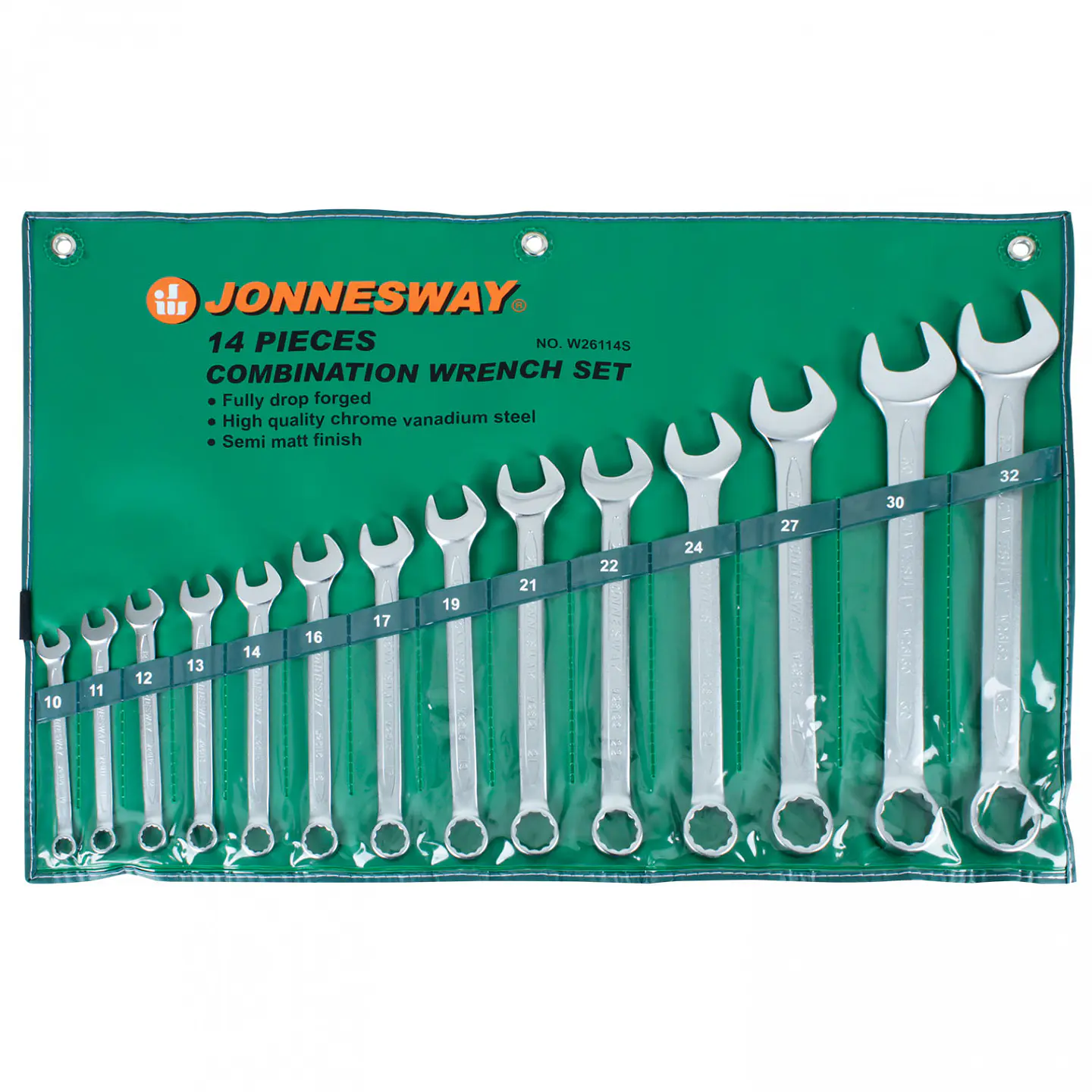 Juego de llaves punta corona Jonnesway W26114S – 14 piezas métricas 1