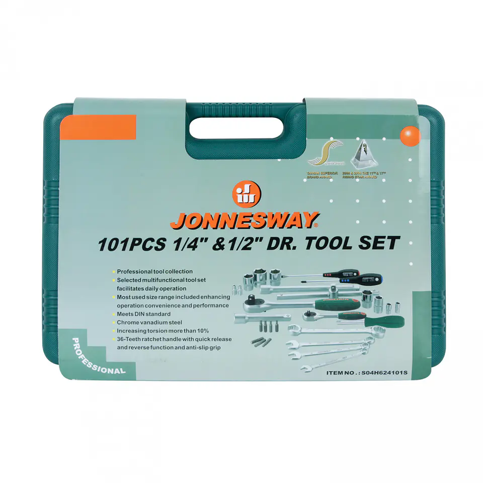 Juego de dados y herramientas Jonnesway S04H624101S – 101 piezas 12