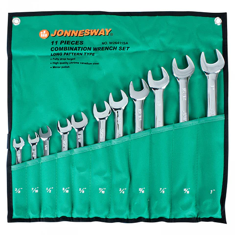 Juego de llaves punta corona Jonnesway W26411SA – 11 piezas en pulgadas