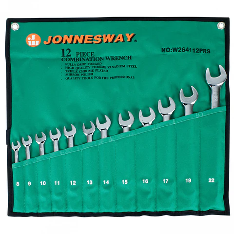 Juego de llaves punta corona largas Jonnesway W264112PRS – 12 piezas