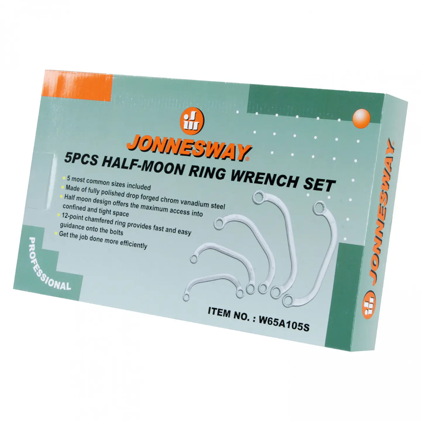 Juego de llaves corona corona curvas Jonnesway W65A105S – 5 piezas 5