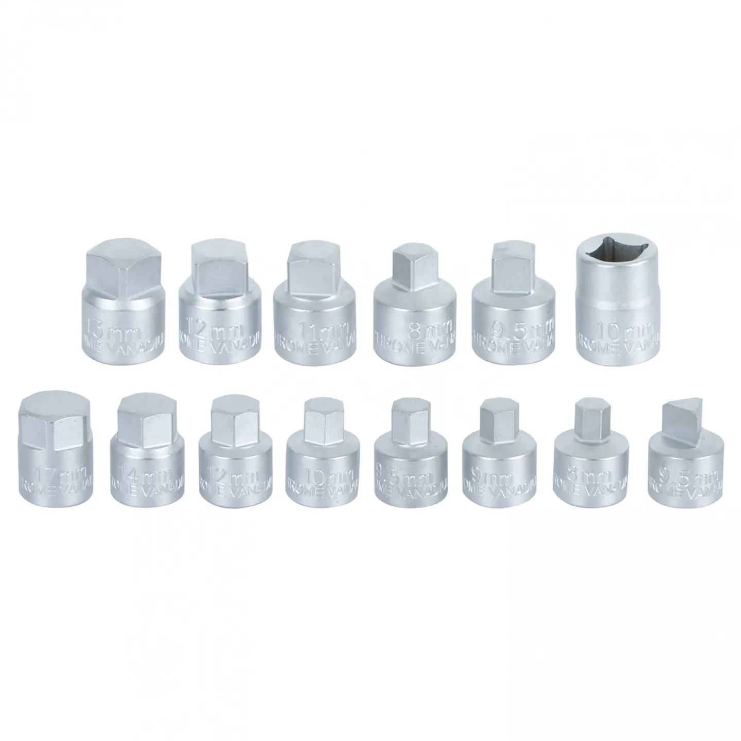 Juego de dados para tapones de cárter Jonnesway AI030036A – 15 piezas 2