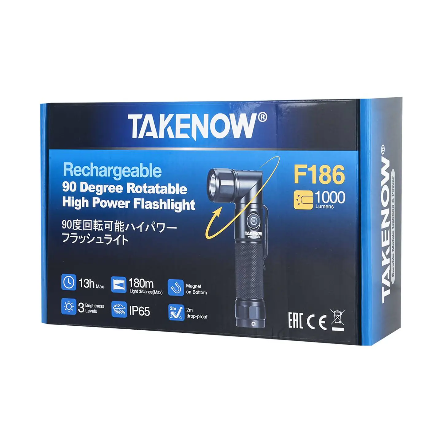 Linterna LED recargable Takenow F186 – 1.000 lúmenes 8