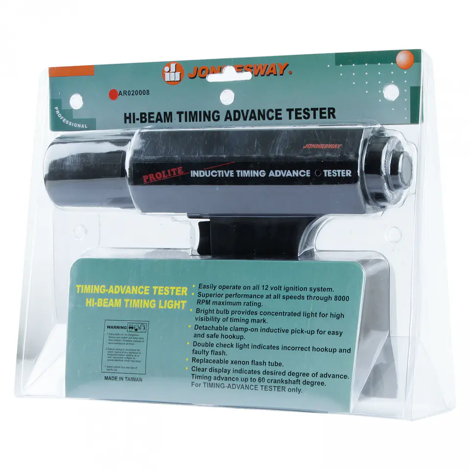 Lámpara estroboscópica Jonnesway AR020008 – 12 V, avance 0–60° 8