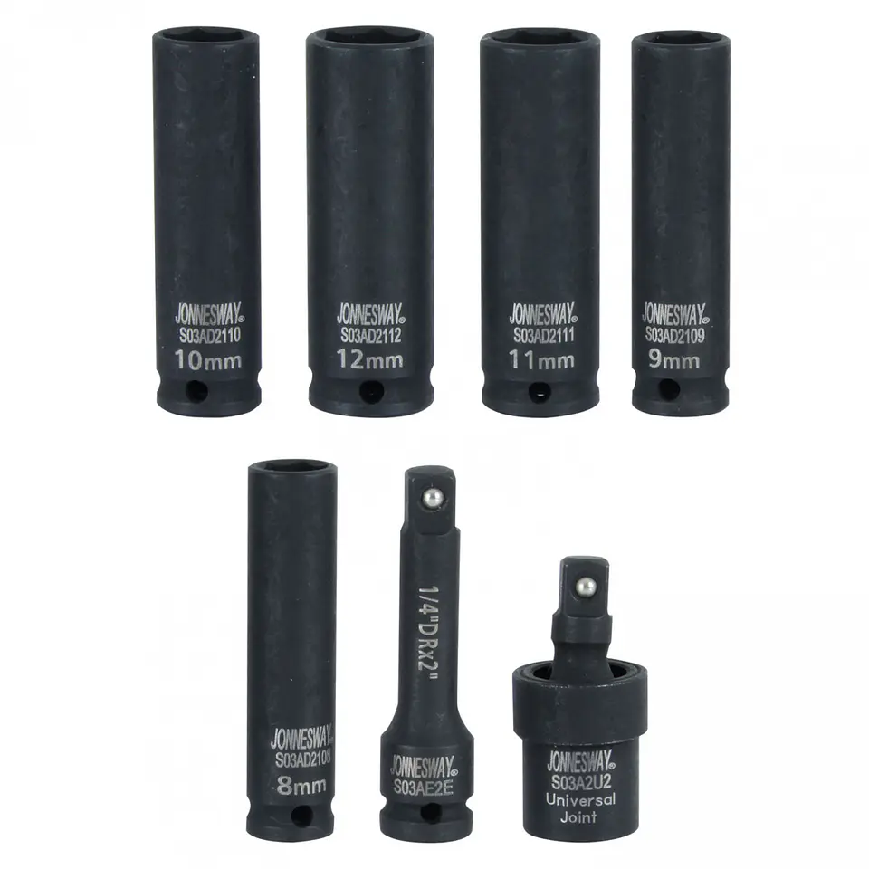 Kit de llave de impacto Jonnesway JAI-1232K – 1/4 pulgada 3