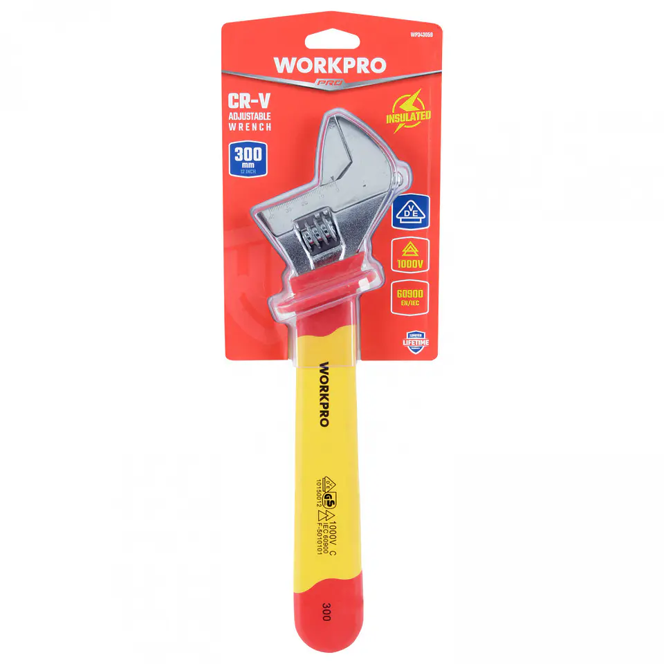 Llave francesa aislada Workpro WP343059 – 12 pulgadas 5