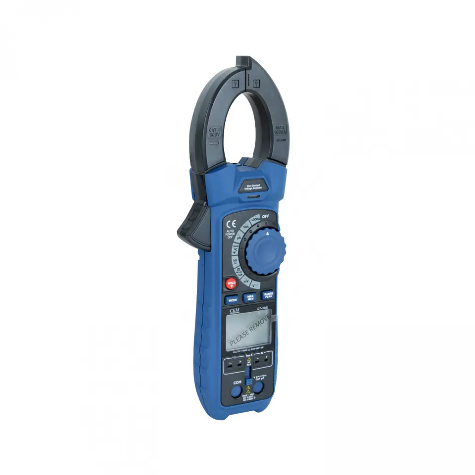 Pinza amperimétrica digital CEM DT-3381 – 1.000 A 1