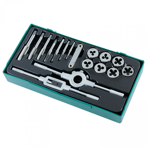 Kit de machos y terrajas métricas Jonnesway AG10002SC